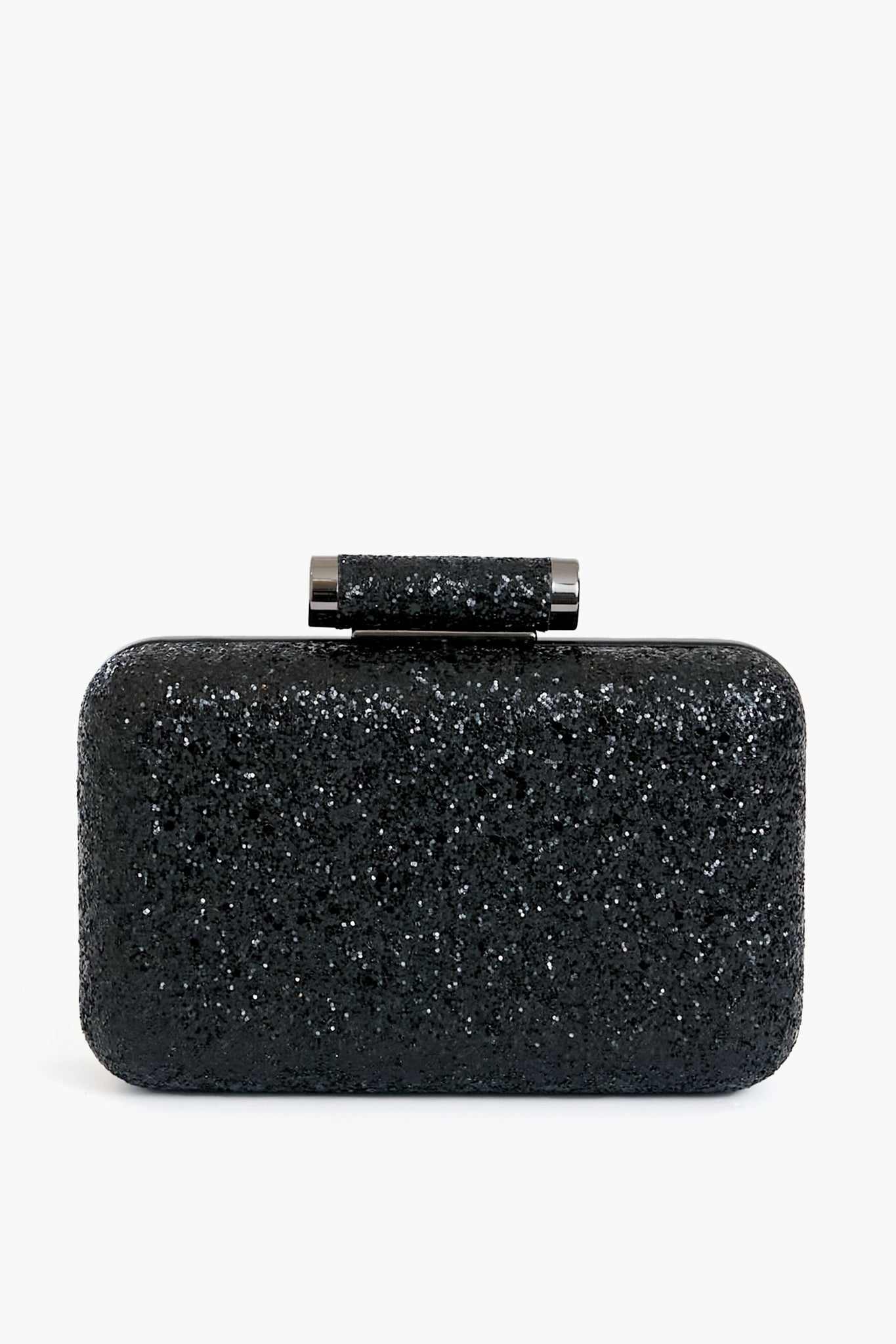 Black Rosie Glitter Clutch