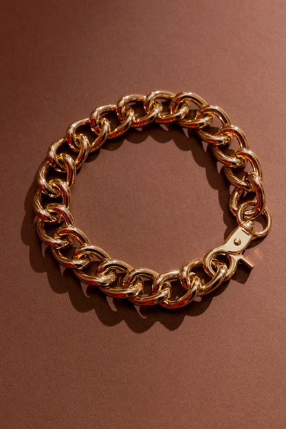Gold Chunky Chain Anklet Gold