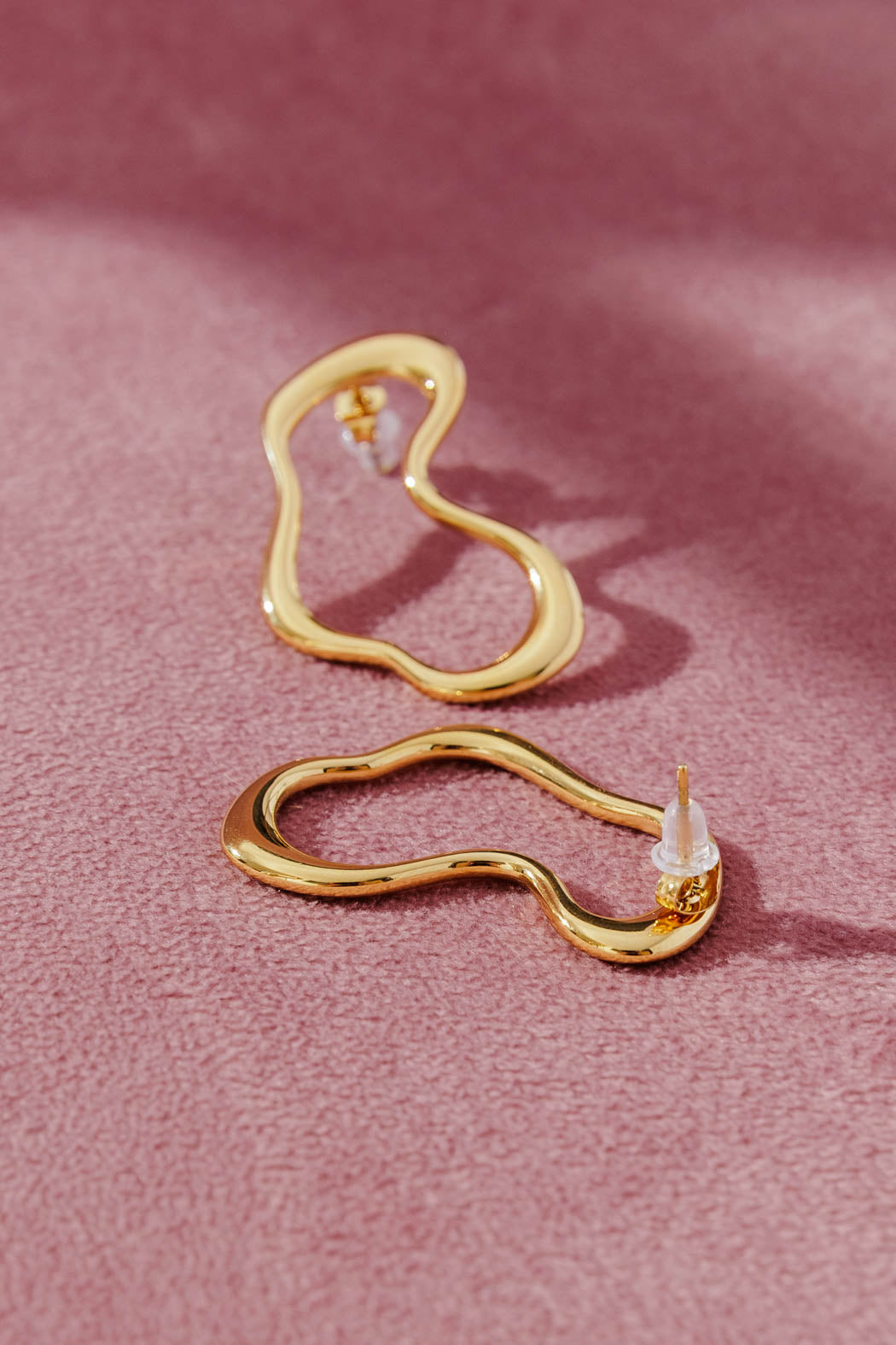 Free Gift - Gold Wave Earrings