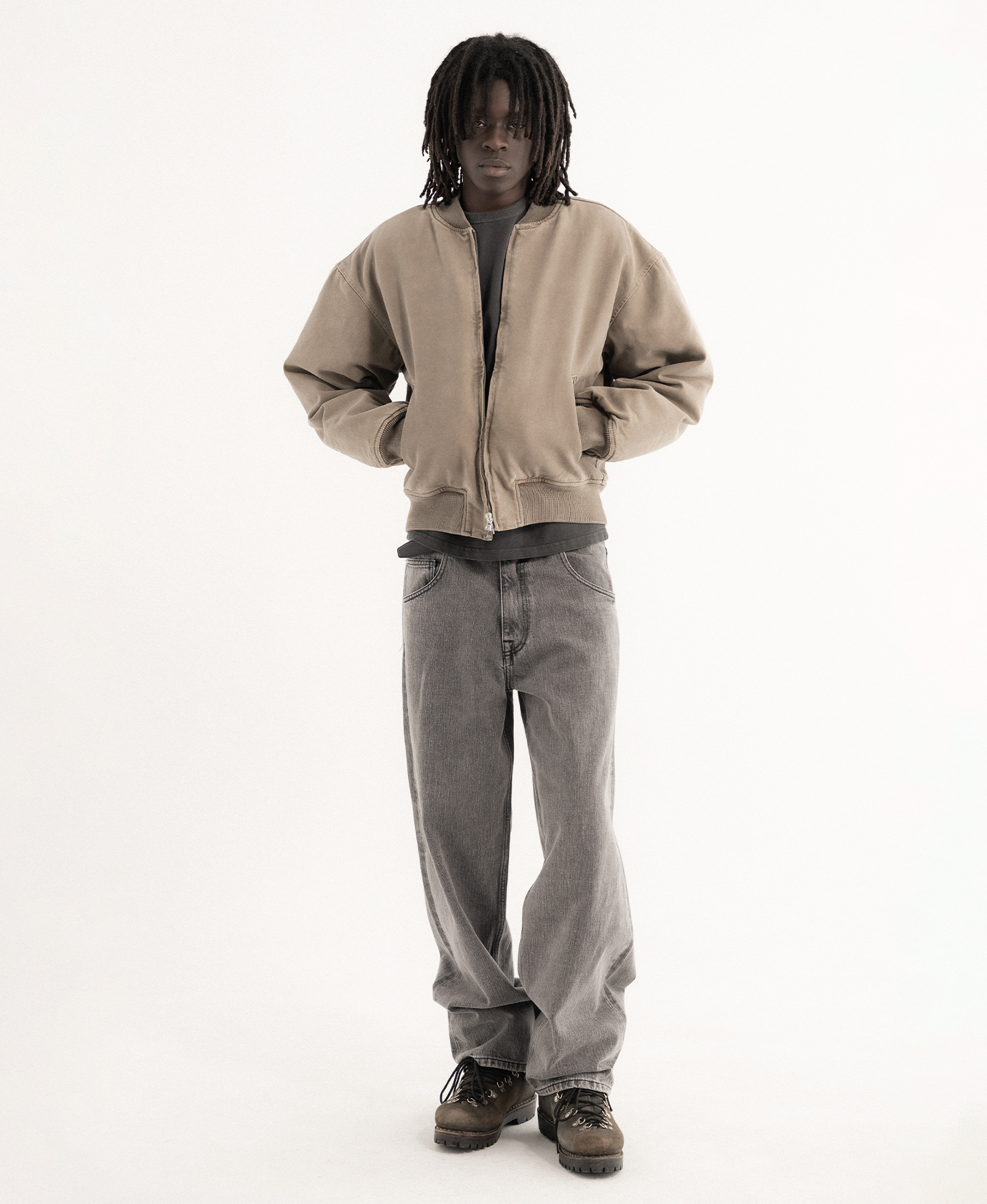 'Anthracite' Bomber Jacket