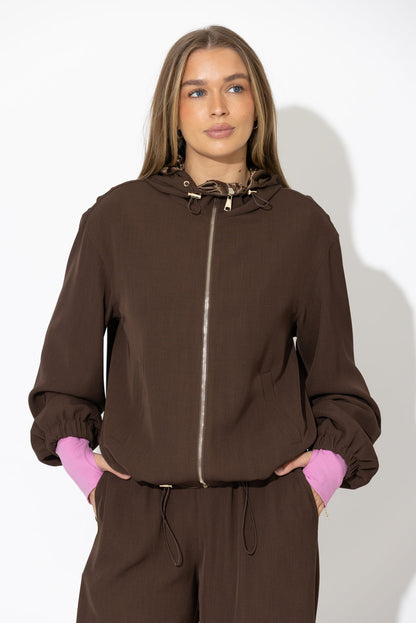 Chocolate Drape Sport Jacket