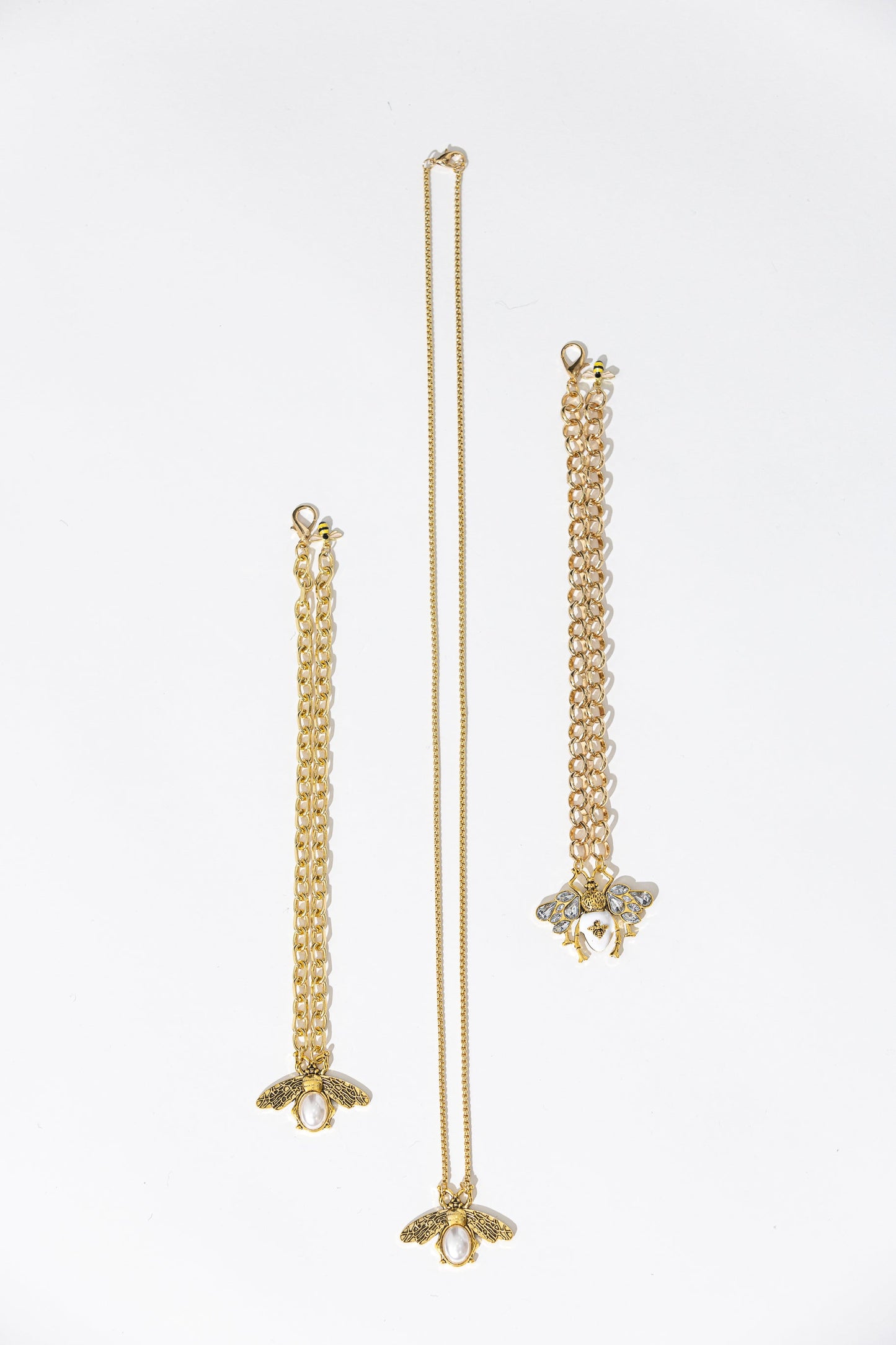 Gold Honey Bee Necklace